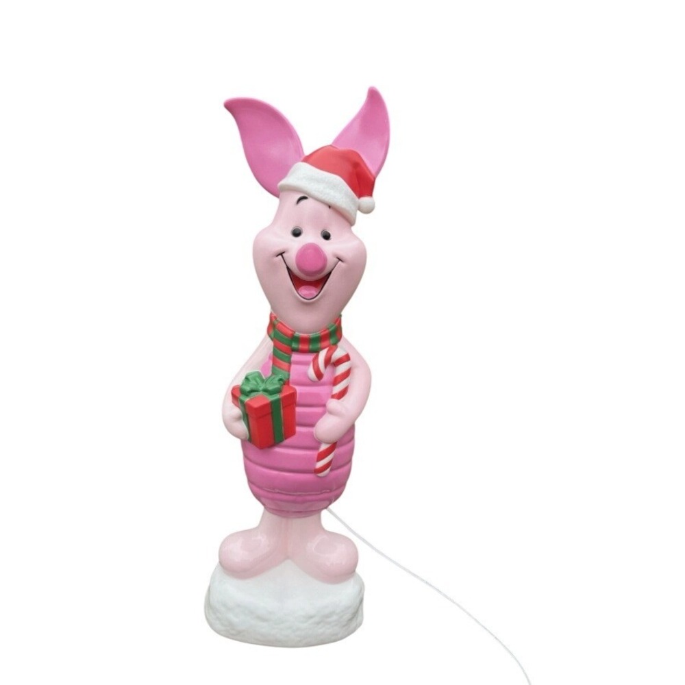 Disney Piglet Winnie The Pooh Christmas Blow Mold Light Up Holiday Decor Gemmy